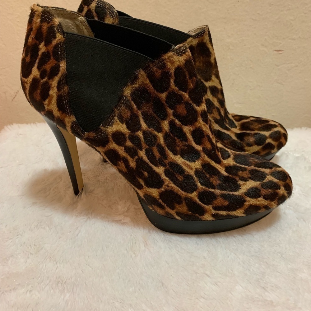 INC Calf Hair 5” Heeled Booties